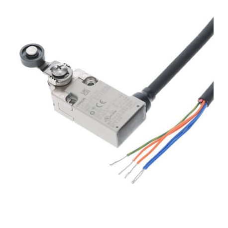 OMRON D4F-320-3R D4F-320-3R D4F 0019E D4F3203R OMRON Metal IP67 2NC/2NA Lever Roller plunger 3m horiz.